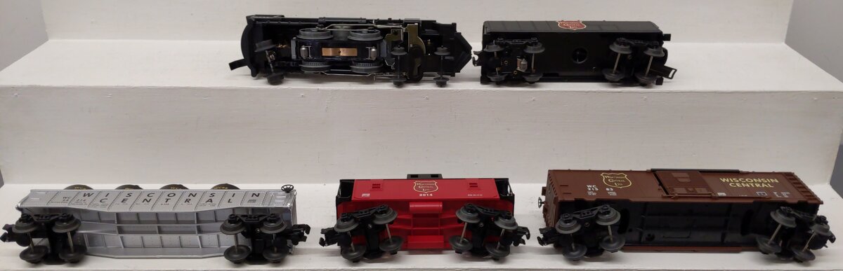 Lionel 6-31986 Wisconsin Central Highball O Gauge Steam Freight Train Set EX/Box