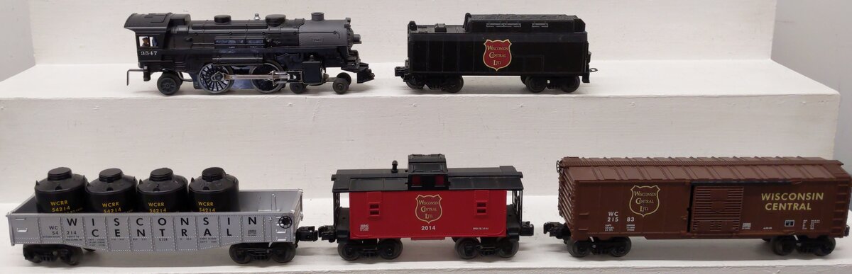 Lionel 6-31986 Wisconsin Central Highball O Gauge Steam Freight Train Set EX/Box
