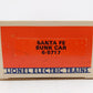 Lionel 6-5717 O Gauge Santa Fe Illuminated Bunk Car EX/Box
