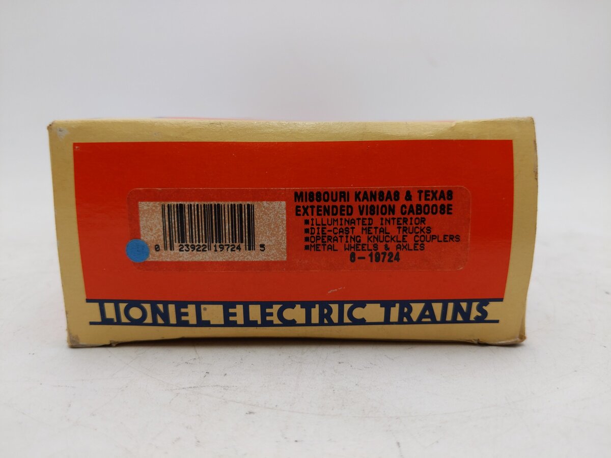 Lionel 6-19724 O Missouri Kansas Texas Extended Vision Caboose #125 EX/Box