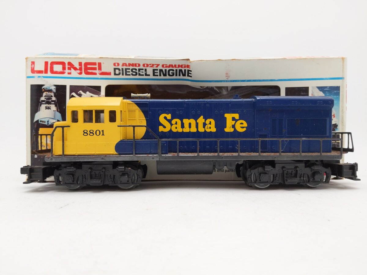 Lionel 6-18801 O Santa Fe U36B Powered Diesel Locomotive #8801 VG/Box