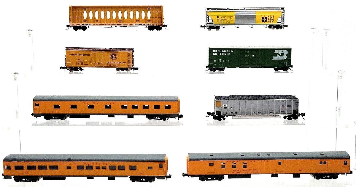 Athearn, Micro-Trains, & Other N Scale Assorted Freight & Passenger Cars [8] EX/Box
