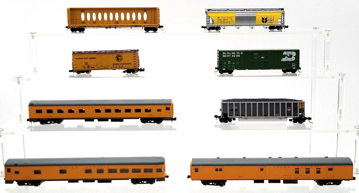 Athearn, Micro-Trains, & Other N Scale Assorted Freight & Passenger Cars [8] EX/Box