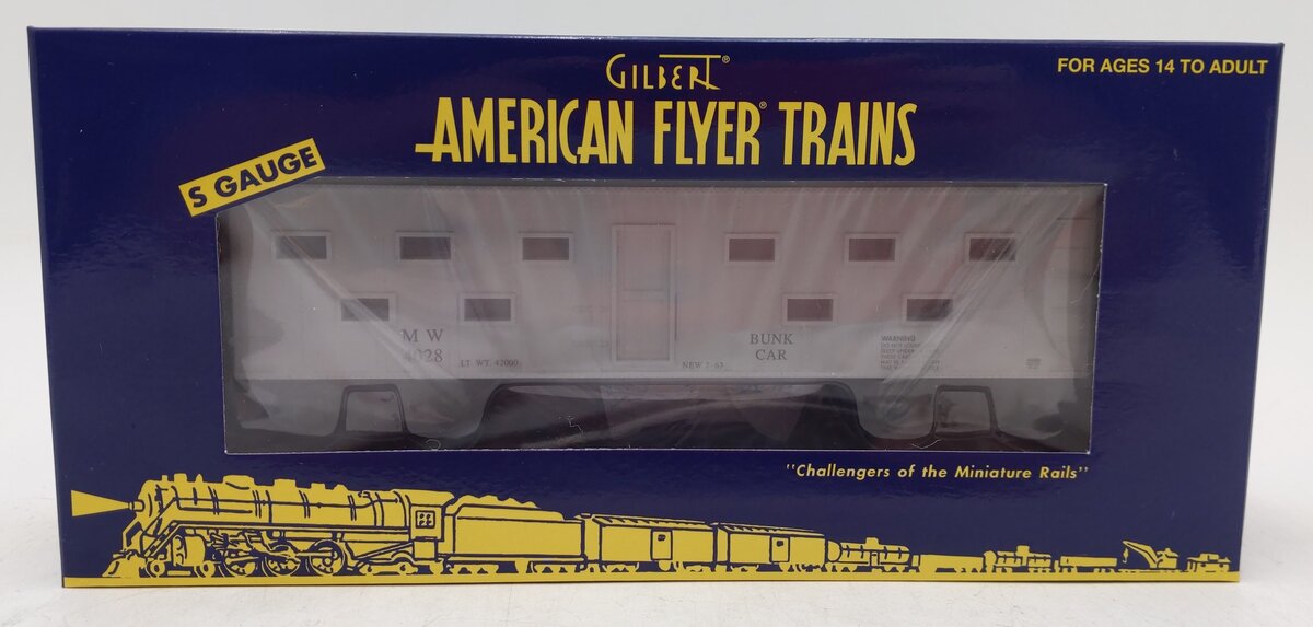 American Flyer 6-44028 S Maintenance of Way Bunk Car #4028 NIB