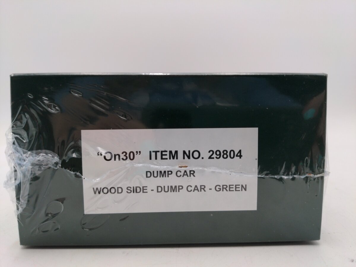 Bachmann 29804 On30 Green Wood Side-Dump Car MT/Box