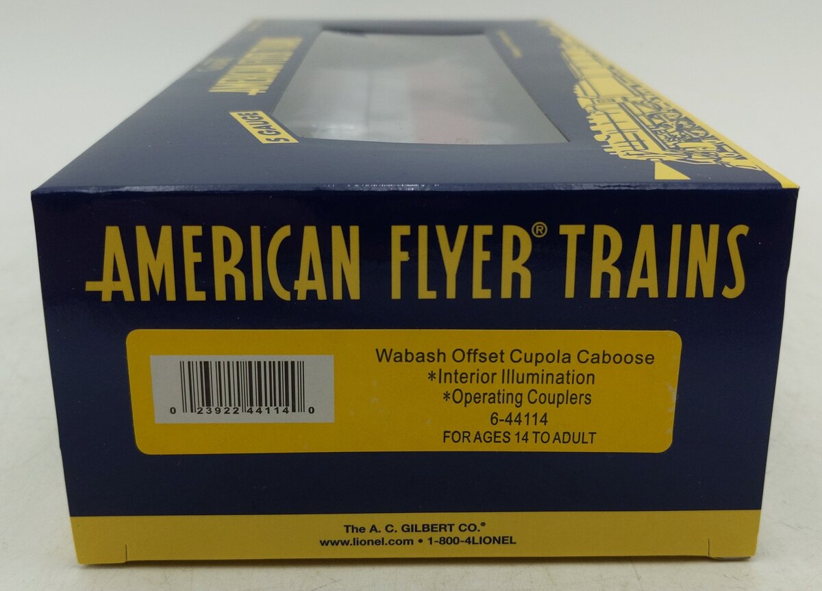 American Flyer 6-44114 S Wabash Offset Cupola Caboose NIB