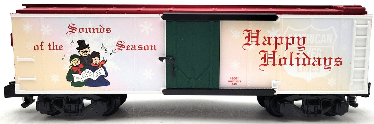 American Flyer 6-49061 S Scale Christmas Music Reefer EX/Box