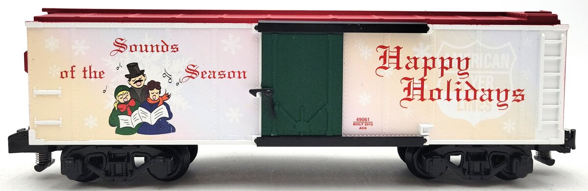 American Flyer 6-49061 S Scale Christmas Music Reefer EX/Box