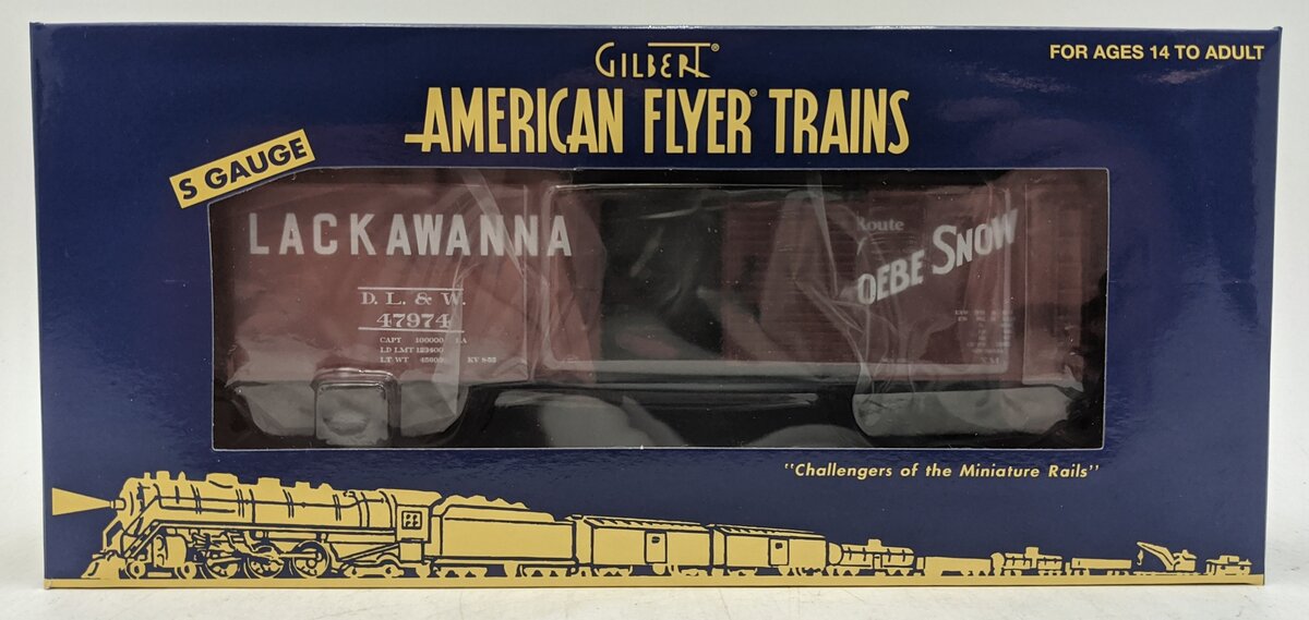 American Flyer 6-44075 S Delaware, Lackawanna and Western Boxcar #47974 NIB