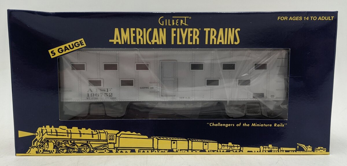 American Flyer 6-44030 S Atchison, Topeka & Santa Fe Bunk Car #196752 NIB