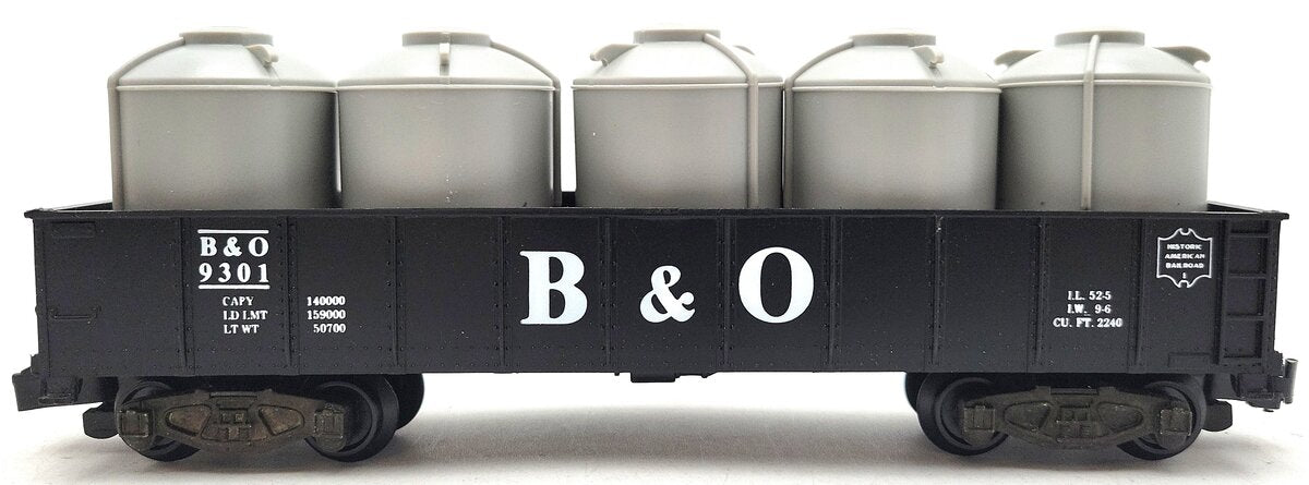 American Flyer 4-9301 S Gauge Baltimore & Ohio Gondola w/Canisters LN/Box