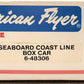 American Flyer 6-48306 S Gauge Seaboard Coastline Boxcar #48306 EX/Box
