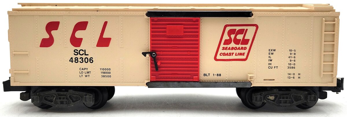 American Flyer 6-48306 S Gauge Seaboard Coastline Boxcar #48306 EX/Box