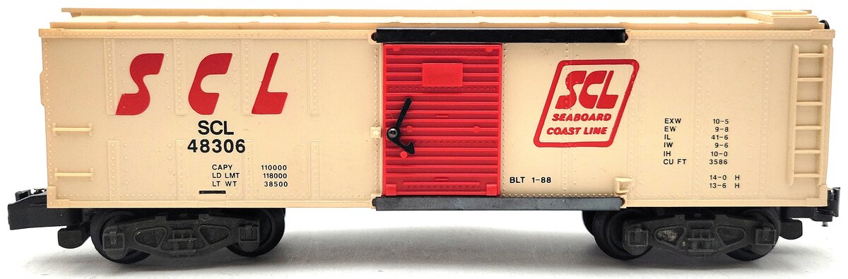 American Flyer 6-48306 S Gauge Seaboard Coastline Boxcar #48306 EX/Box