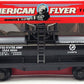 American Flyer 6-48404 S Scale U.S. Army Single Dome Tank Car LN/Box