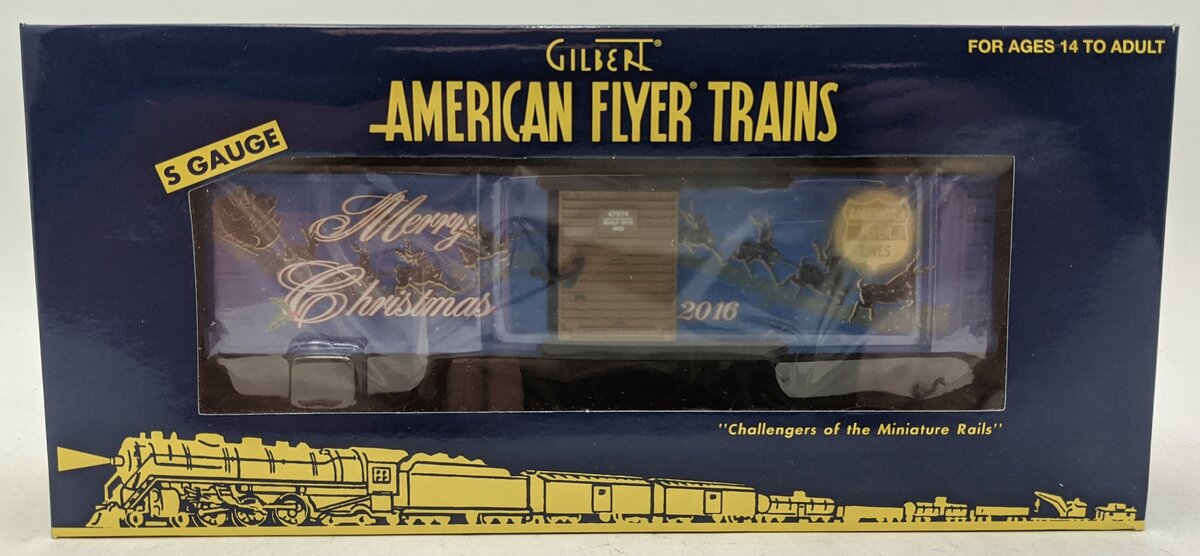 American Flyer 6-47974 S 2016 Christmas Boxcar NIB