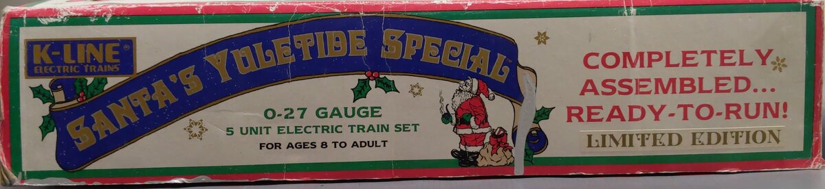 K-Line K1110 Santa's Yuletide Express O Gauge Diesel Train Set VG/Box