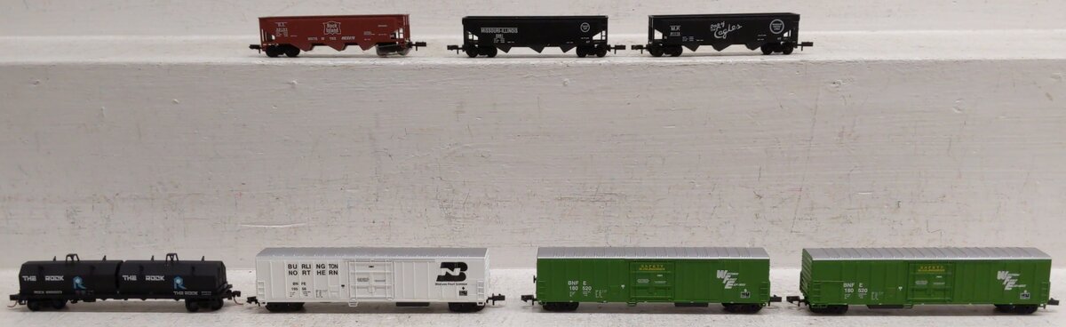 Roundhouse & Red Caboose N Scale Assorted Freight Cars [7] EX/Box
