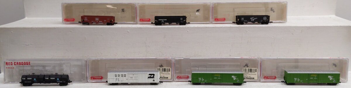 Roundhouse & Red Caboose N Scale Assorted Freight Cars [7] EX/Box