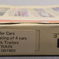 Con-Cor 0001-001902 N Scale Burlington Northern Fuel Foiler 4-Car Set EX/Box