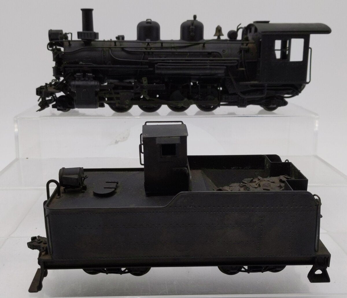 Generic S Scale 2-8-2 Steam Locomotive & Tender - Custom Painted