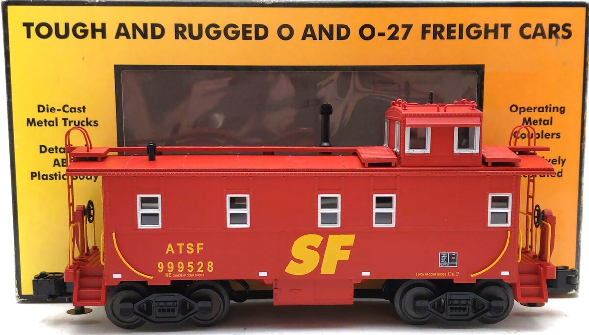 MTH 30-77053 O Santa Fe Offset Steel Caboose Car #999528 LN/Box