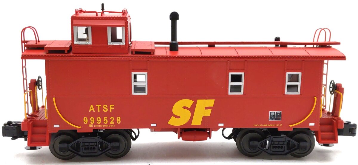 MTH 30-77053 O Santa Fe Offset Steel Caboose Car #999528 LN/Box