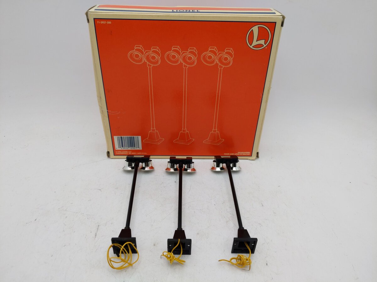 Lionel 6-12927 O Dual Illuminated #65 Yard Lights (Set of 3) EX/Box