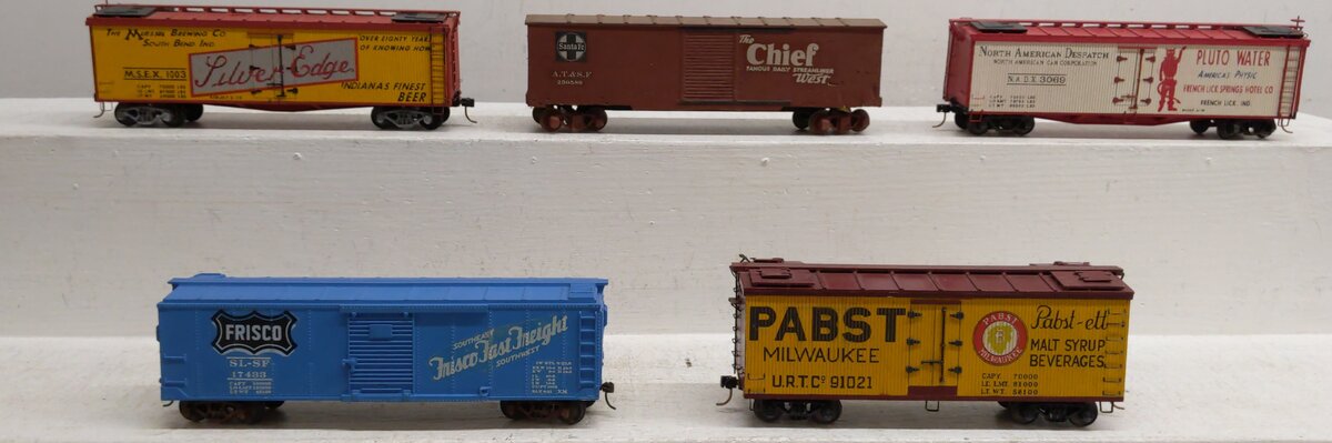 Assorted S Gauge Freight cars [5] #17433 #91021 #3069 #1003 #230589 EX