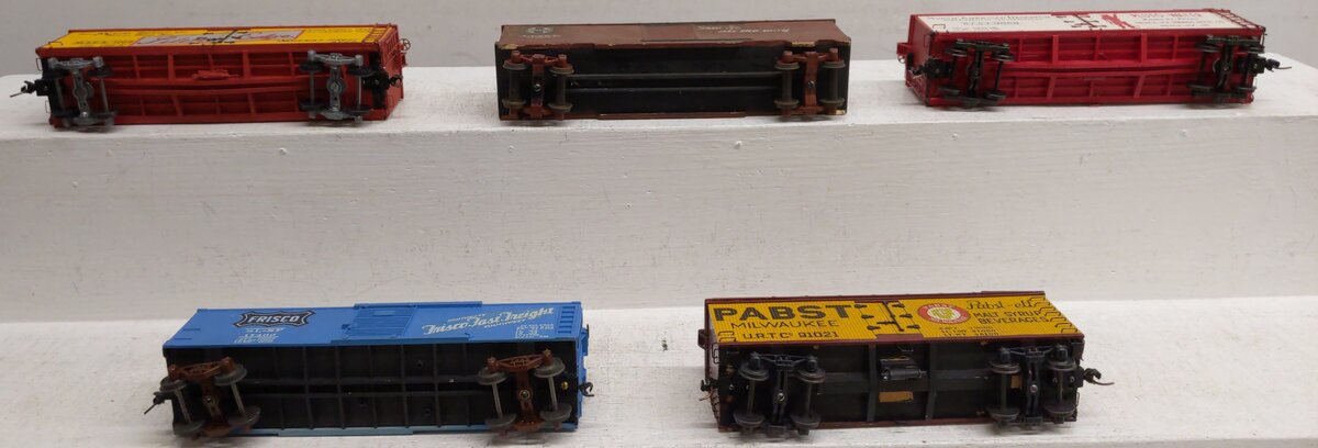 Assorted S Gauge Freight cars [5] #17433 #91021 #3069 #1003 #230589 EX