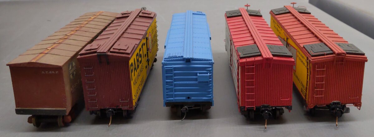 Assorted S Gauge Freight cars [5] #17433 #91021 #3069 #1003 #230589 EX