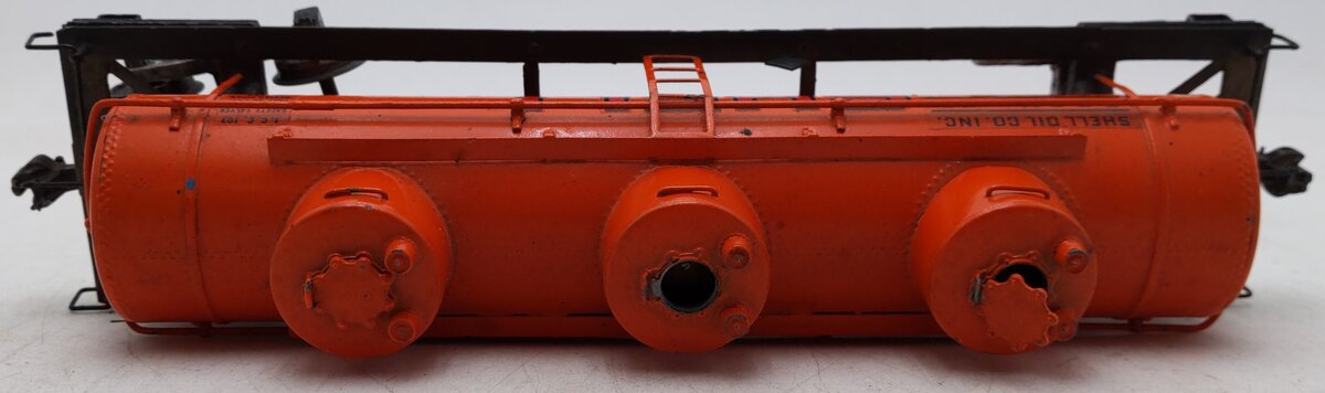 O Scale 2 Rail BRASS Shell Oil Tank Freight Car #1105