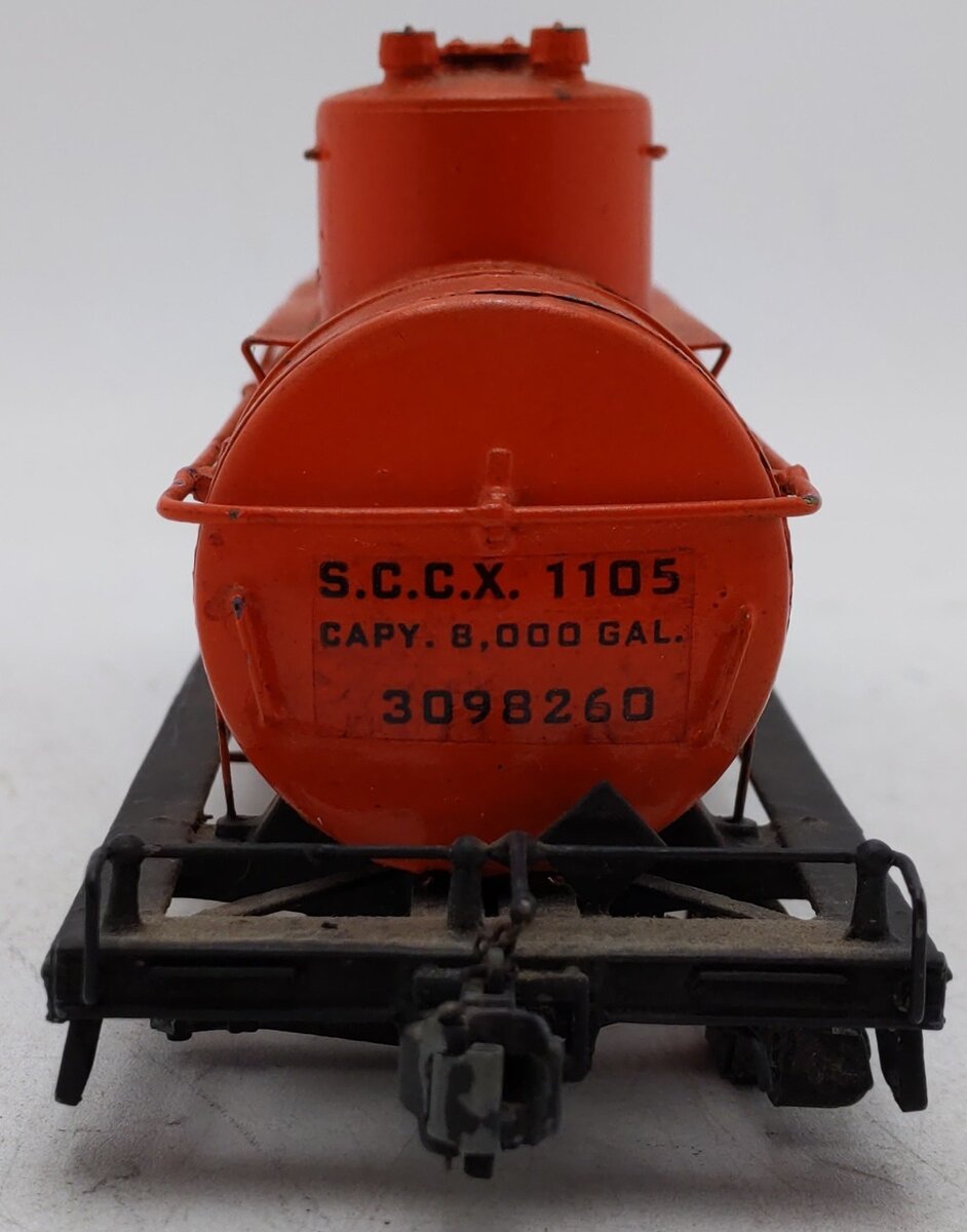 O Scale 2 Rail BRASS Shell Oil Tank Freight Car #1105