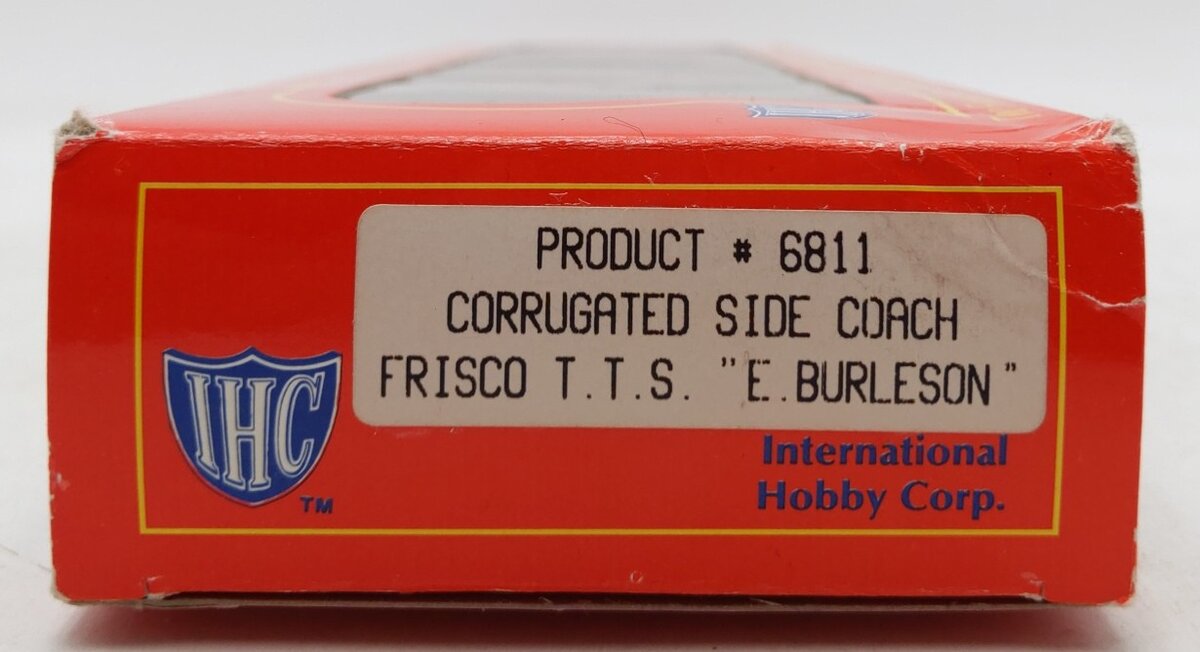 IHC 6811 HO Scale Frisco "Texas Special" Corrugated Side Coach -Edward Burleson LN/Box