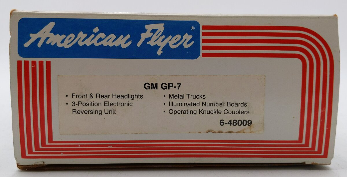 American Flyer 6-48009 S Gauge General Motors GP-7 Diesel Locomotive #8009 EX/Box