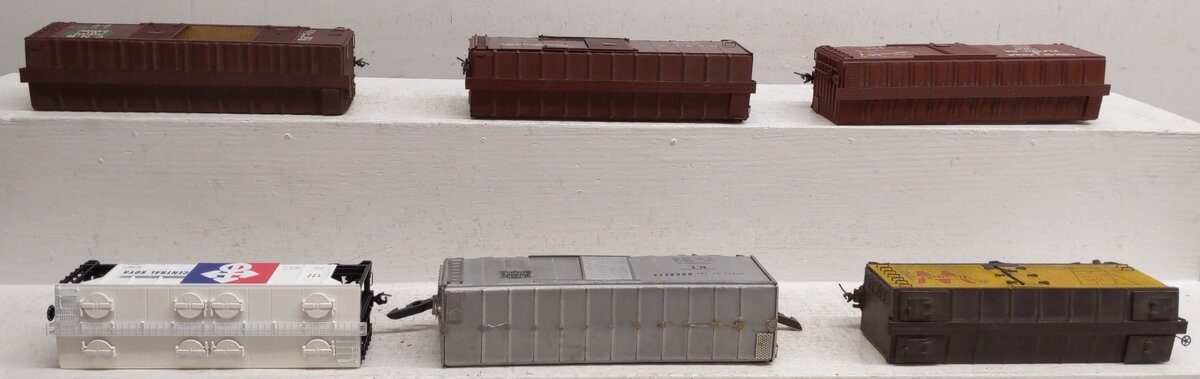 Assorted  S Gauge Freight Cars [6] #442087 #68874 #154 #4587 #7554 EX
