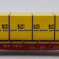 S-Helper 00332 S Gauge ATSF Bulkhead Flatcar w/JM Load #92182 EX/Box