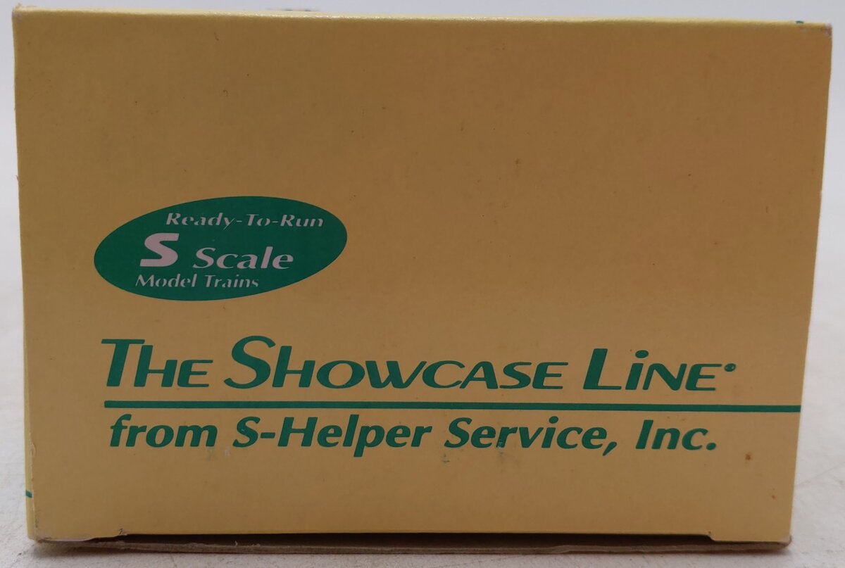 S-Helper 00332 S Gauge ATSF Bulkhead Flatcar w/JM Load #92182 EX/Box