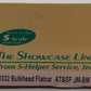 S-Helper 00332 S Gauge ATSF Bulkhead Flatcar w/JM Load #92182 EX/Box