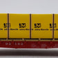 S-Helper 00332 S Gauge ATSF Bulkhead Flatcar w/JM Load #92182 EX/Box
