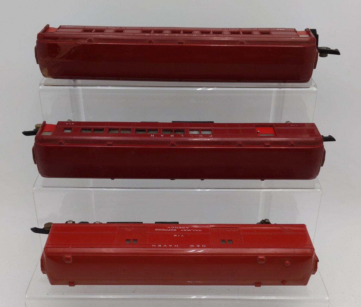 American Flyer Vintage S Gauge Pullman Passenger Cars #652 #653 #718 [3] VG