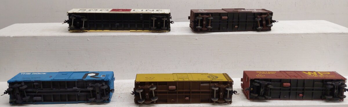 American Models S Gauge Freight Cars [5] #146285 #57028 #61074 #19118 #178372 EX