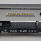 MTH 30-76143 O Baltimore & Ohio Flatcar with Trailer EX