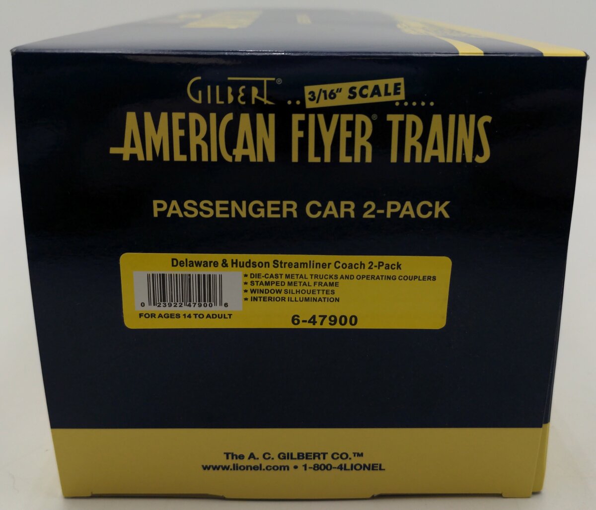 American Flyer 6-47900 S Delaware & Hudson Fluted-Side Coach #21/#24 (Set of 2) EX/Box