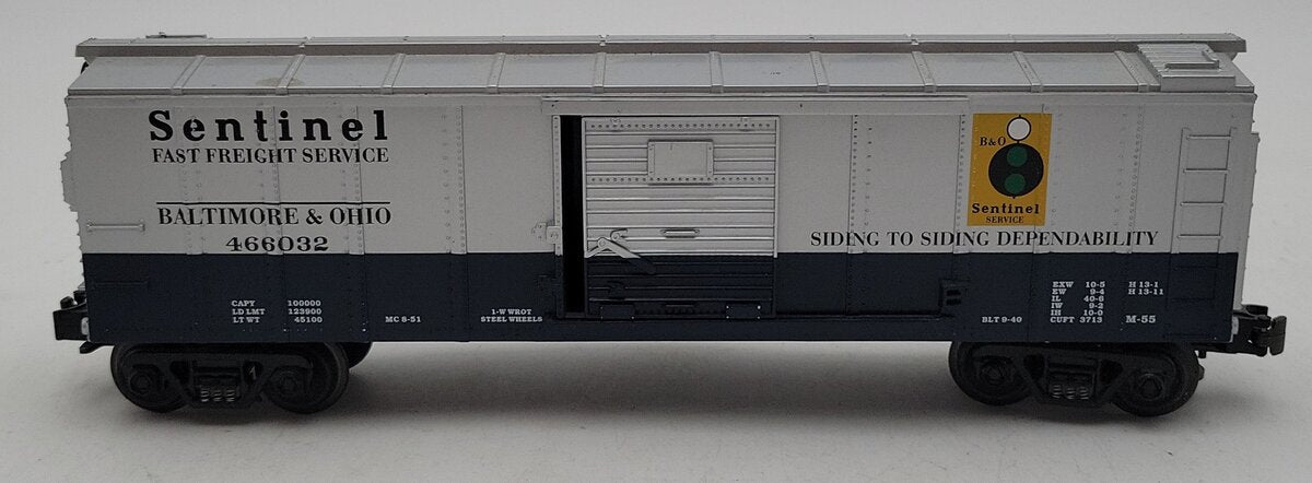 MTH O Gauge Baltimore & Ohio Sentinel Boxcar #466032 EX
