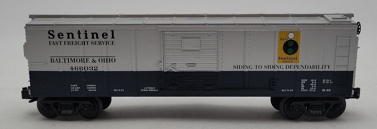 MTH O Gauge Baltimore & Ohio Sentinel Boxcar #466032 EX