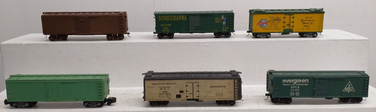American Models S Gauge Freight Cars [6] #520 #3765 #2190 #8148 EX