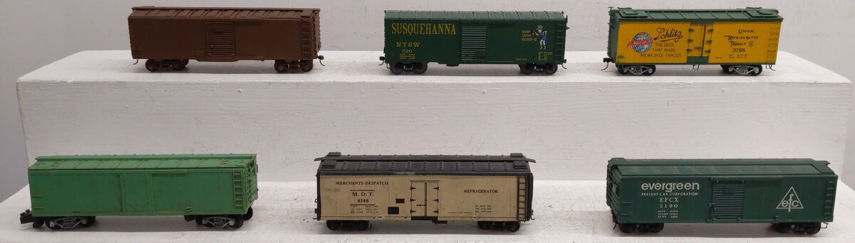American Models S Gauge Freight Cars [6] #520 #3765 #2190 #8148 EX