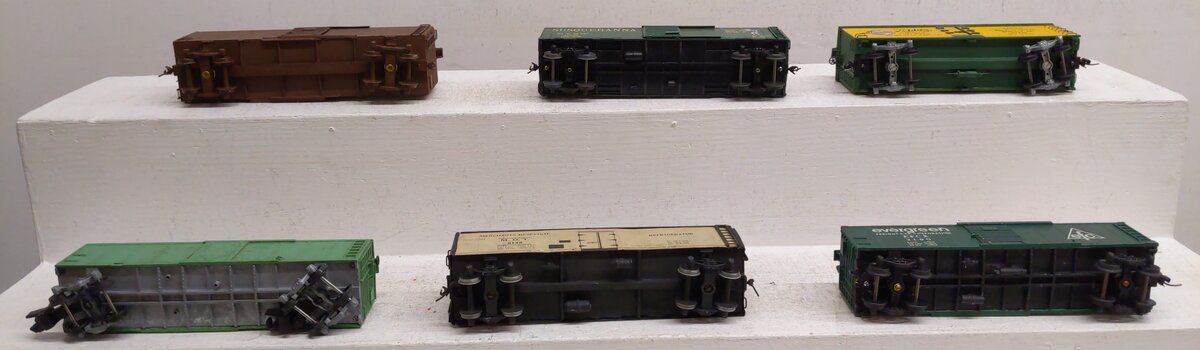 American Models S Gauge Freight Cars [6] #520 #3765 #2190 #8148 EX