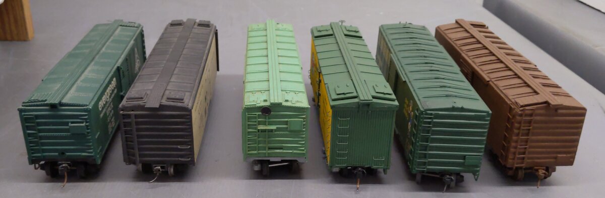 American Models S Gauge Freight Cars [6] #520 #3765 #2190 #8148 EX